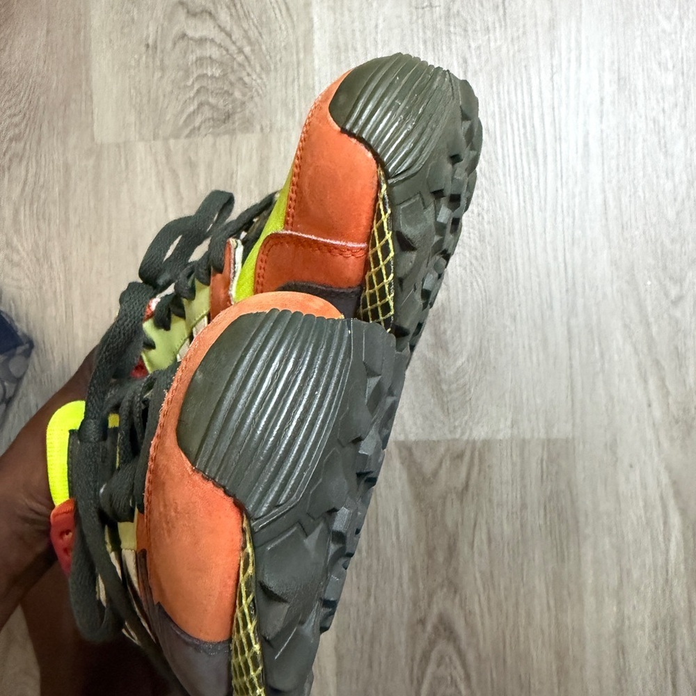 adidas Neon Orange and Yellow Athletic Sneakers - Picture 7 of 8